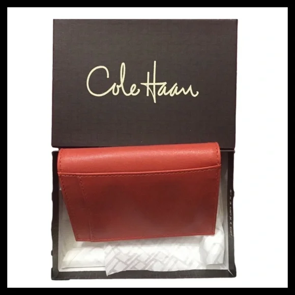 Cole Haan Leather Brandy Wallet / ID Case - Picture 2 of 4